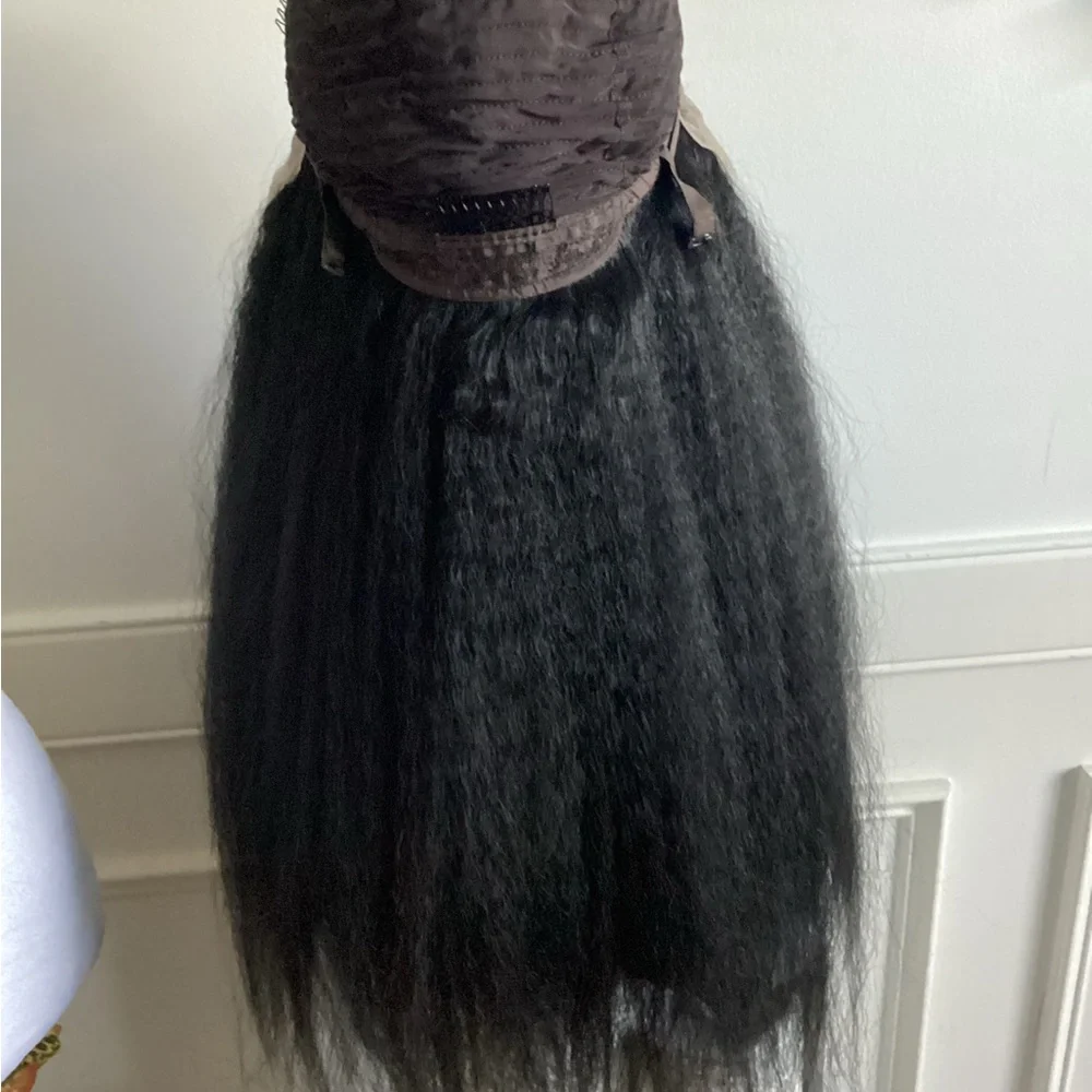 Elegant Synthetic ~24-26inch Long Kinky Straight Wig